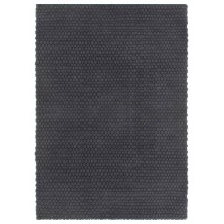 vidaXL Teppich Rechteckig Anthrazit 80x160 cm Baumwolle