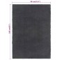 vidaXL Teppich Rechteckig Anthrazit 80x160 cm Baumwolle vidaXL Teppich Rechteckig Anthrazit 80x160 cm Baumwolle