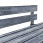 Outdoor-Sofa Paletten mit Kissen in Grau Kiefernholz Outdoor-Sofa Paletten mit Kissen in Grau Kiefernholz