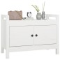 vidaXL Flurbank Weiß 80x40x60 cm Massivholz Kiefer vidaXL Flurbank Weiß 80x40x60 cm Massivholz Kiefer