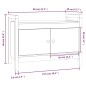 vidaXL Flurbank Weiß 80x40x60 cm Massivholz Kiefer vidaXL Flurbank Weiß 80x40x60 cm Massivholz Kiefer