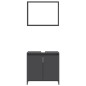 vidaXL Badmöbel-Set Grau Holzwerkstoff vidaXL Badmöbel-Set Grau Holzwerkstoff
