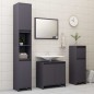 vidaXL Badmöbel-Set Grau Holzwerkstoff vidaXL Badmöbel-Set Grau Holzwerkstoff