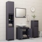 vidaXL Badmöbel-Set Grau Holzwerkstoff vidaXL Badmöbel-Set Grau Holzwerkstoff