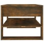 vidaXL Couchtisch Räuchereiche 102x55x45 cm Holzwerkstoff vidaXL Couchtisch Räuchereiche 102x55x45 cm Holzwerkstoff