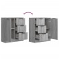 vidaXL Sideboard Grau Sonoma 60x30x70 cm Holzwerkstoff vidaXL Sideboard Grau Sonoma 60x30x70 cm Holzwerkstoff