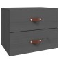 vidaXL Wand-Nachttisch Grau 50x36x40 cm vidaXL Wand-Nachttisch Grau 50x36x40 cm