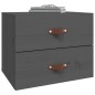 vidaXL Wand-Nachttisch Grau 50x36x40 cm vidaXL Wand-Nachttisch Grau 50x36x40 cm