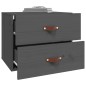 vidaXL Wand-Nachttisch Grau 50x36x40 cm vidaXL Wand-Nachttisch Grau 50x36x40 cm