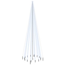 vidaXL LED-Weihnachtsbaum mit Erdnägeln Kaltweiß 1134 LEDs 800 cm