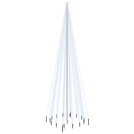 vidaXL LED-Weihnachtsbaum mit Erdnägeln Kaltweiß 1134 LEDs 800 cm