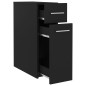vidaXL Apothekerschrank Schwarz 20x45,5x60 cm Holzwerkstoff vidaXL Apothekerschrank Schwarz 20x45,5x60 cm Holzwerkstoff