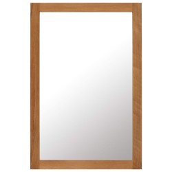 vidaXL Spiegel 60x90 cm Eiche Massivholz