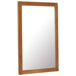 vidaXL Spiegel 60x90 cm Eiche Massivholz