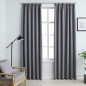 vidaXL Verdunkelungsvorhänge mit Haken 2 Stk. Grau 140x175cm vidaXL Verdunkelungsvorhänge mit Haken 2 Stk. Grau 140x175cm