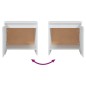 vidaXL Nachttische 2 Stk. Weiß 45x34x44,5 cm Holzwerkstoff vidaXL Nachttische 2 Stk. Weiß 45x34x44,5 cm Holzwerkstoff