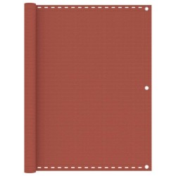 vidaXL Balkon-Sichtschutz Terracotta-Rot 120x500 cm HDPE