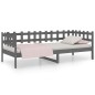 vidaXL Tagesbett Grau 90x190 cm Massivholz Kiefer vidaXL Tagesbett Grau 90x190 cm Massivholz Kiefer
