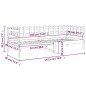 vidaXL Tagesbett Grau 90x190 cm Massivholz Kiefer vidaXL Tagesbett Grau 90x190 cm Massivholz Kiefer