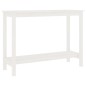 vidaXL Konsolentisch Weiß 110x40x80 cm Massivholz Kiefer vidaXL Konsolentisch Weiß 110x40x80 cm Massivholz Kiefer