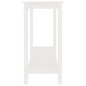 vidaXL Konsolentisch Weiß 110x40x80 cm Massivholz Kiefer vidaXL Konsolentisch Weiß 110x40x80 cm Massivholz Kiefer