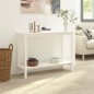 vidaXL Konsolentisch Weiß 110x40x80 cm Massivholz Kiefer vidaXL Konsolentisch Weiß 110x40x80 cm Massivholz Kiefer