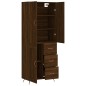 vidaXL Highboard Braun Eichen-Optik 69,5x34x180 cm Holzwerkstoff vidaXL Highboard Braun Eichen-Optik 69,5x34x180 cm Holzwerkstoff