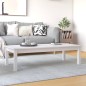 vidaXL Couchtisch Weiß 110x50x30 cm Massivholz Kiefer vidaXL Couchtisch Weiß 110x50x30 cm Massivholz Kiefer