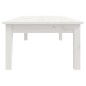 vidaXL Couchtisch Weiß 110x50x30 cm Massivholz Kiefer vidaXL Couchtisch Weiß 110x50x30 cm Massivholz Kiefer