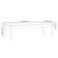 vidaXL Couchtisch Weiß 110x50x30 cm Massivholz Kiefer vidaXL Couchtisch Weiß 110x50x30 cm Massivholz Kiefer