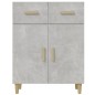 vidaXL Sideboard Betongrau 69,5x34x89 cm Holzwerkstoff vidaXL Sideboard Betongrau 69,5x34x89 cm Holzwerkstoff