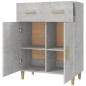 vidaXL Sideboard Betongrau 69,5x34x89 cm Holzwerkstoff vidaXL Sideboard Betongrau 69,5x34x89 cm Holzwerkstoff
