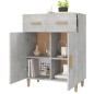 vidaXL Sideboard Betongrau 69,5x34x89 cm Holzwerkstoff vidaXL Sideboard Betongrau 69,5x34x89 cm Holzwerkstoff