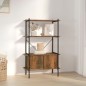 vidaXL Regal mit 4 Böden und Schrank 80x40x130 cm Stahl Holzwerkstoff