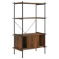 vidaXL Regal mit 4 Böden und Schrank 80x40x130 cm Stahl Holzwerkstoff