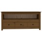 vidaXL TV-Schrank Honigbraun 114x35x52 cm Massivholz Kiefer vidaXL TV-Schrank Honigbraun 114x35x52 cm Massivholz Kiefer