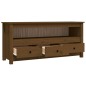 vidaXL TV-Schrank Honigbraun 114x35x52 cm Massivholz Kiefer vidaXL TV-Schrank Honigbraun 114x35x52 cm Massivholz Kiefer