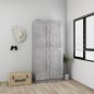 vidaXL Kleiderschrank Betongrau 82,5x51,5x180 cm Holzwerkstoff vidaXL Kleiderschrank Betongrau 82,5x51,5x180 cm Holzwerkstoff