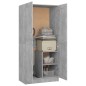 vidaXL Kleiderschrank Betongrau 82,5x51,5x180 cm Holzwerkstoff vidaXL Kleiderschrank Betongrau 82,5x51,5x180 cm Holzwerkstoff
