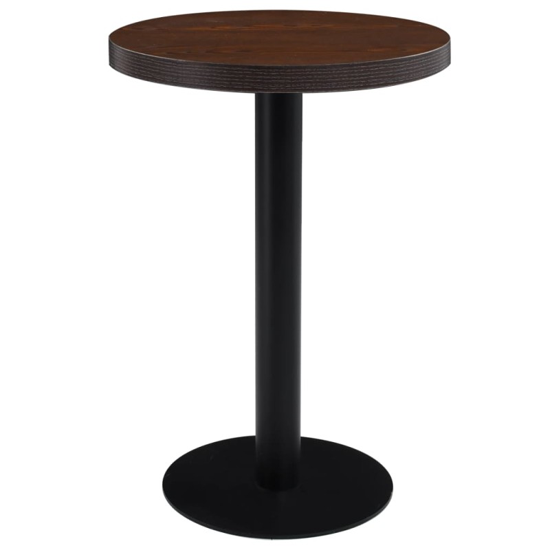 vidaXL Bistrotisch Dunkelbraun 60 cm MDF vidaXL Bistrotisch Dunkelbraun 60 cm MDF