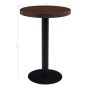 vidaXL Bistrotisch Dunkelbraun 60 cm MDF vidaXL Bistrotisch Dunkelbraun 60 cm MDF