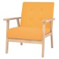 Sofa-Set 2-tlg. Stoff Gelb Sofa-Set 2-tlg. Stoff Gelb