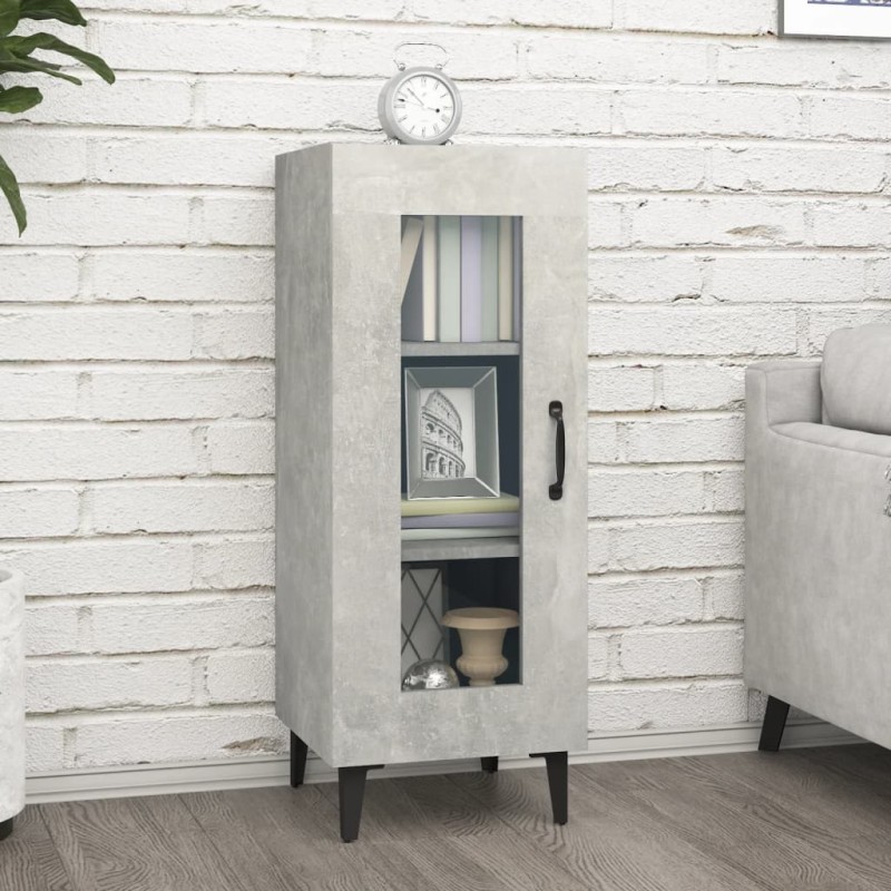 vidaXL Sideboard Betongrau 34,5x34x90 cm Holzwerkstoff vidaXL Sideboard Betongrau 34,5x34x90 cm Holzwerkstoff
