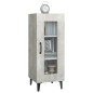 vidaXL Sideboard Betongrau 34,5x34x90 cm Holzwerkstoff vidaXL Sideboard Betongrau 34,5x34x90 cm Holzwerkstoff