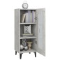 vidaXL Sideboard Betongrau 34,5x34x90 cm Holzwerkstoff vidaXL Sideboard Betongrau 34,5x34x90 cm Holzwerkstoff