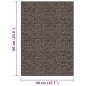 vidaXL Fußmatte getuftet 40x60 cm Dunkelbraun vidaXL Fußmatte getuftet 40x60 cm Dunkelbraun