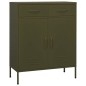 vidaXL Lagerschrank Olivgrün 80x35x101,5 cm Stahl vidaXL Lagerschrank Olivgrün 80x35x101,5 cm Stahl