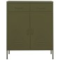 vidaXL Lagerschrank Olivgrün 80x35x101,5 cm Stahl vidaXL Lagerschrank Olivgrün 80x35x101,5 cm Stahl