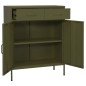 vidaXL Lagerschrank Olivgrün 80x35x101,5 cm Stahl vidaXL Lagerschrank Olivgrün 80x35x101,5 cm Stahl