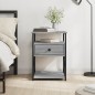 vidaXL Nachttisch Grau Sonoma-Eiche 40x42x55 cm Holzwerkstoff vidaXL Nachttisch Grau Sonoma-Eiche 40x42x55 cm Holzwerkstoff